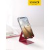 Lamicall Cell Phone Stand, Desk Phone Holder Cradle, Compatible with Phone 12 Mini 11 Pro Xs Max XR X 8 7 6 Plus SE, All Smartphones Charging Dock, Office Desktop Accessories - Silver